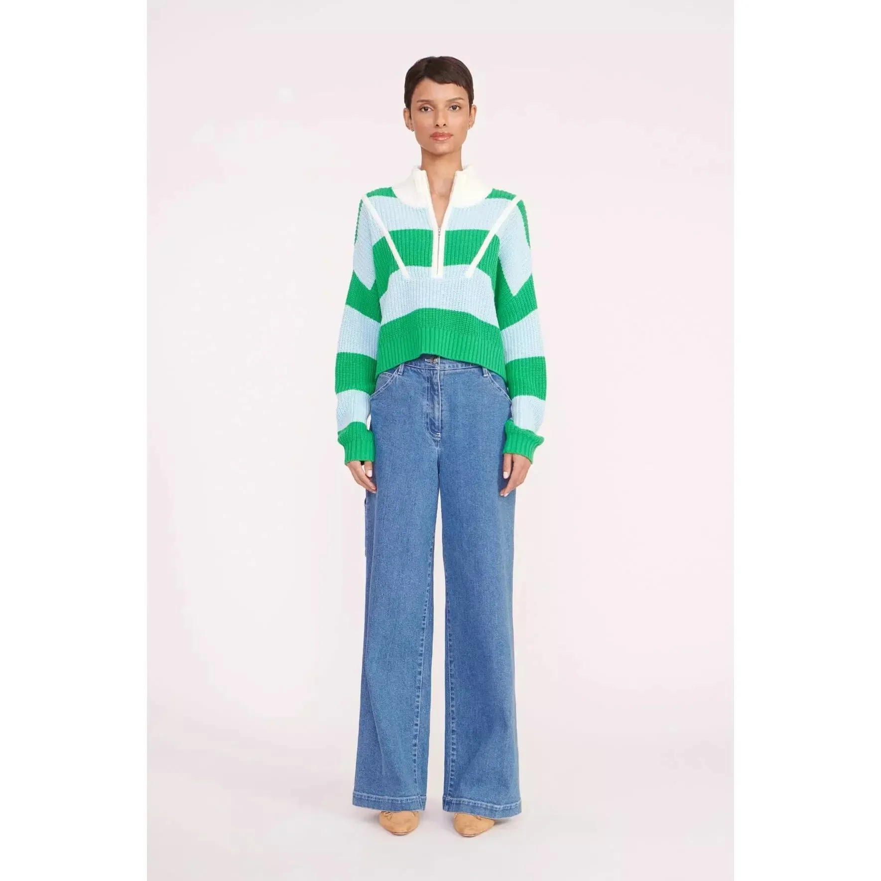 CROPPED HAMPTON SWEATER