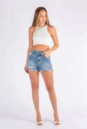 DENIM SHORTS