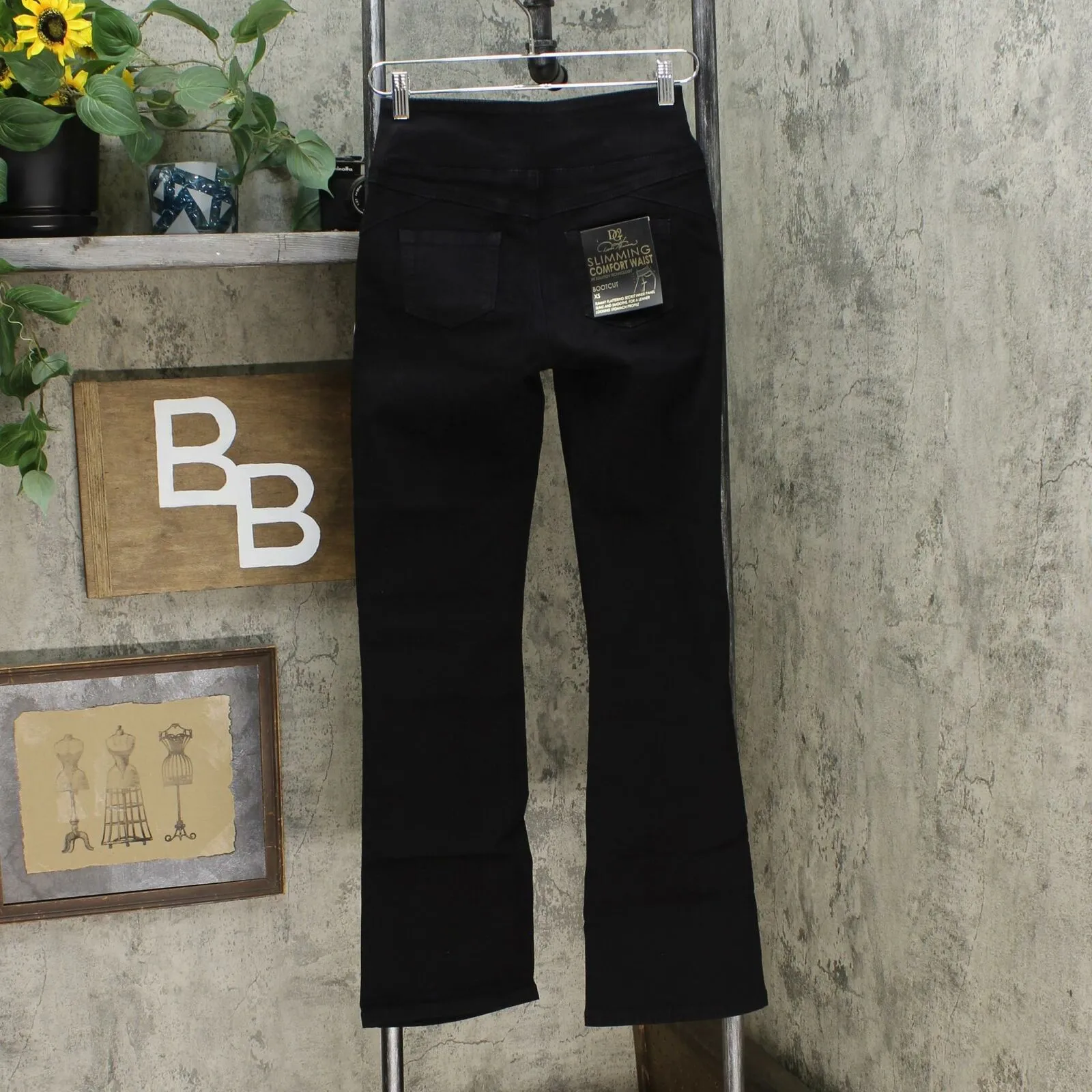 DG2 by Diane Gilman Women's Slimming Comfort Waist Boot Cut Jeggings