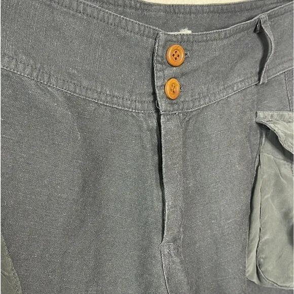 DIESEL  LINEN CARGO SILK  POCKETS  WOMEN'S SHORTS SIZE 31
