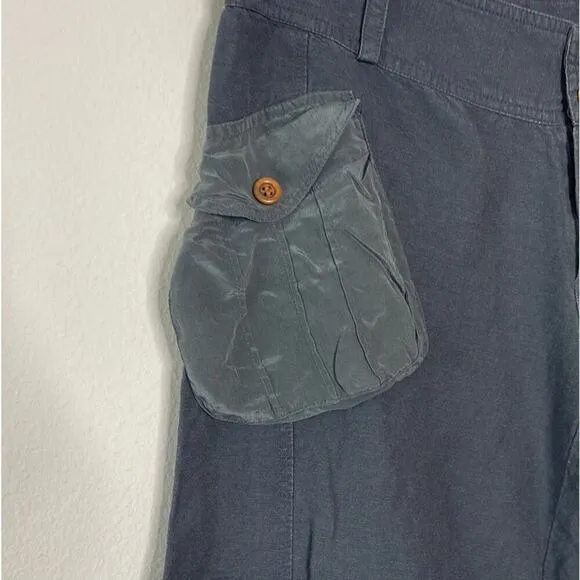 DIESEL  LINEN CARGO SILK  POCKETS  WOMEN'S SHORTS SIZE 31