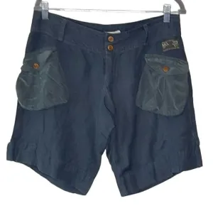 DIESEL  LINEN CARGO SILK  POCKETS  WOMEN'S SHORTS SIZE 31