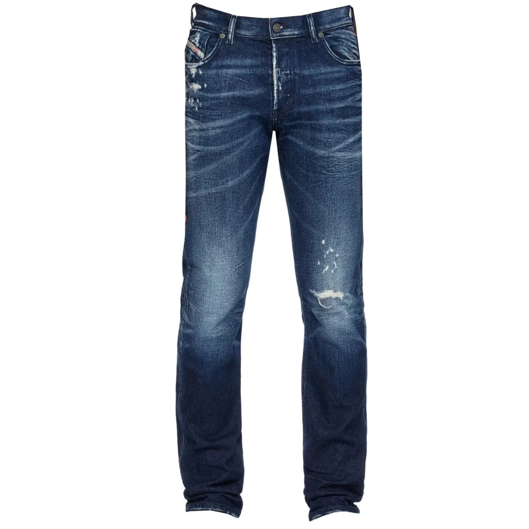 Diesel Mens D-Sark 007R8 Denim Jeans Blue