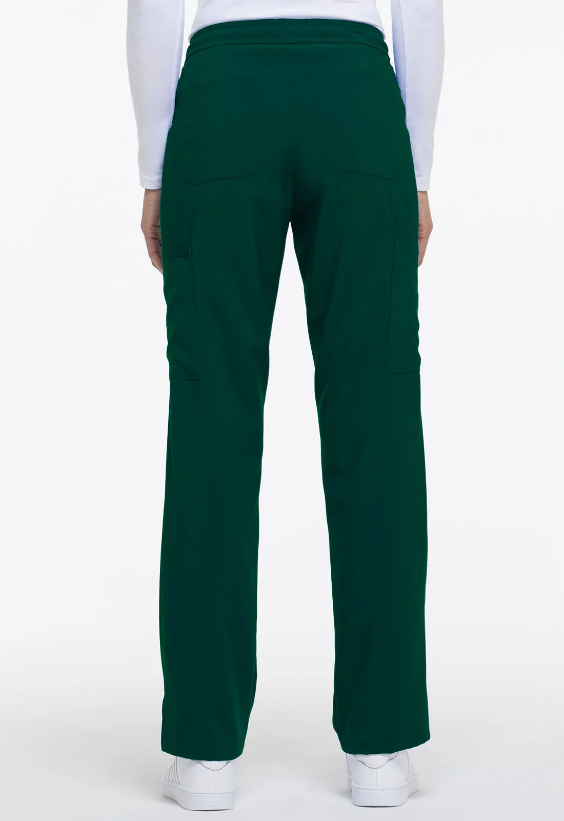 EDS Essentials DK010 Mid Rise Straight Leg Drawstring Pants Hunter Green