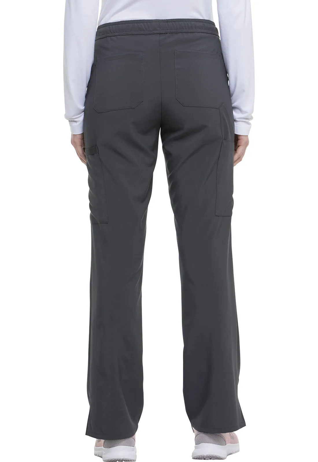 EDS Essentials DK010 Mid Rise Straight Leg Drawstring Pants Pewter