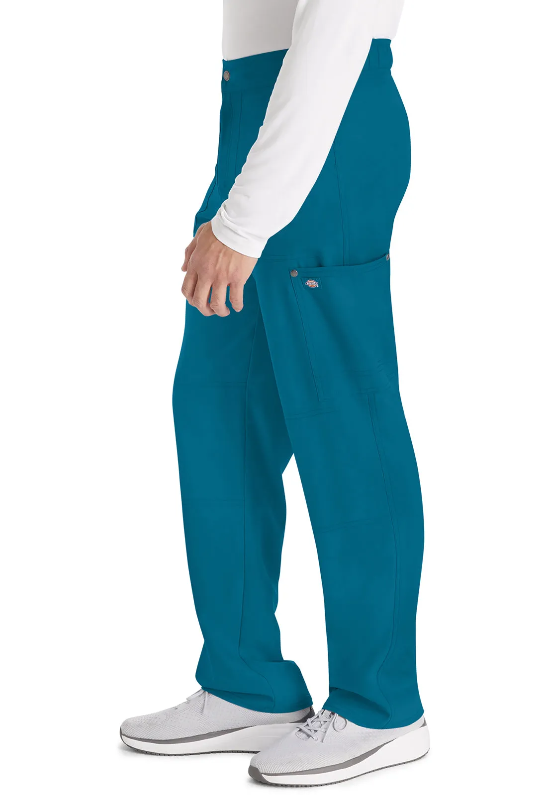 EDS NXT DK216 Men's Mid Rise Zip Fly Straight Leg Pants Caribbean Blue