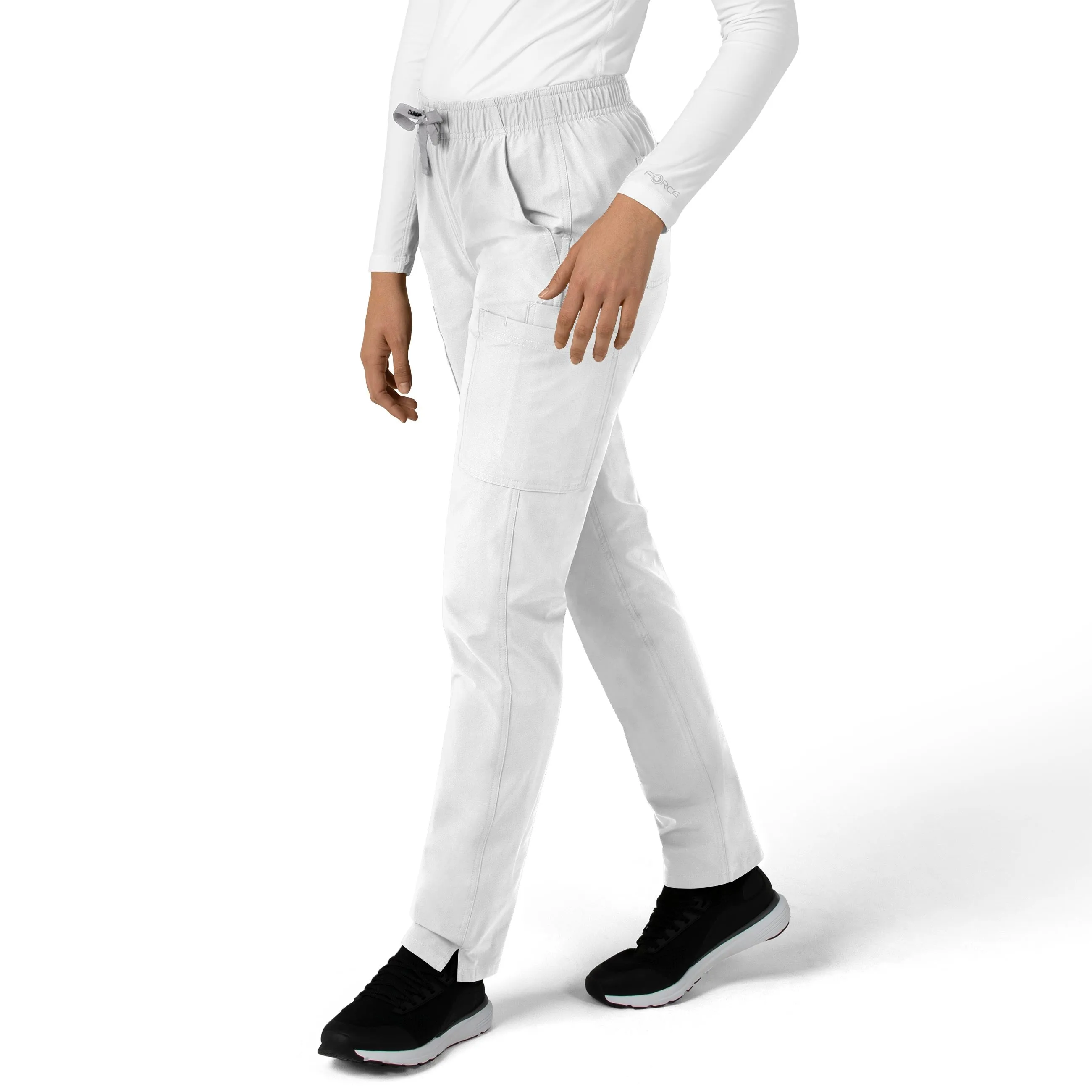 Force Essentials C51213 Straight Leg Scrub Pants White