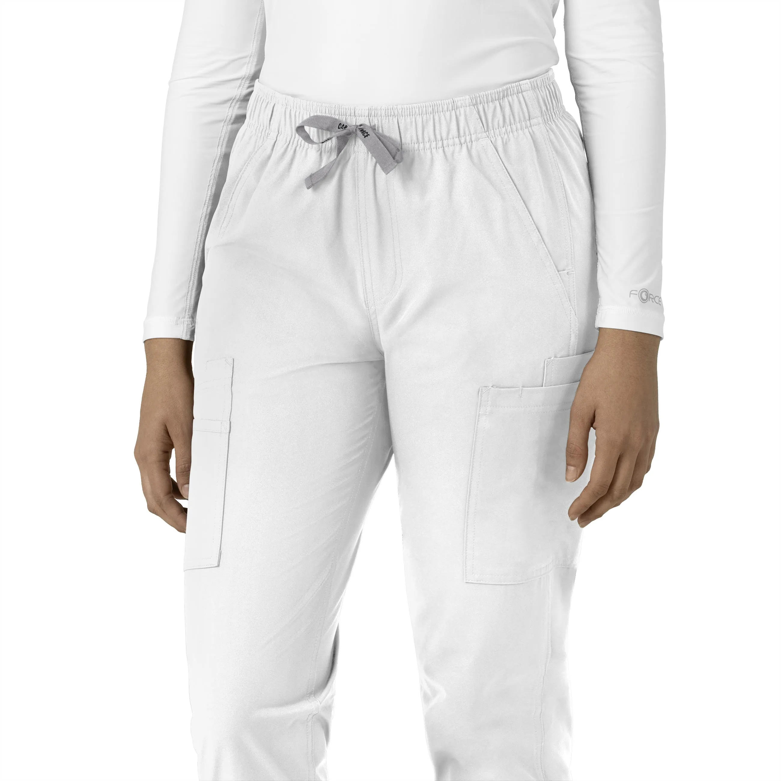 Force Essentials C51213 Straight Leg Scrub Pants White