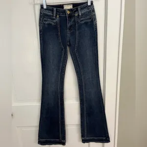 Free People We The Free Dark Wash Bootcut Jeans Size 24 Western Rodeo Boho