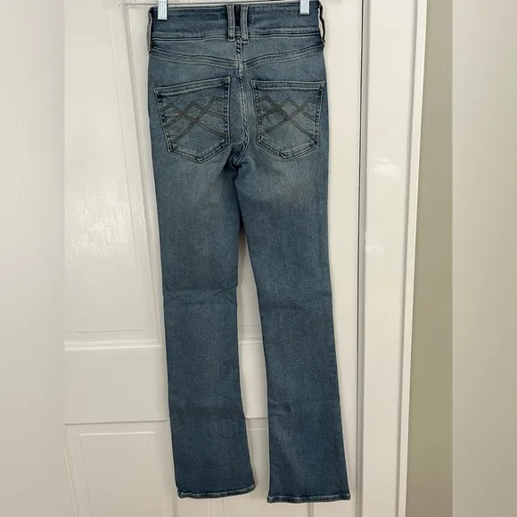 Free People We the Free Shayla Boot Cut Denim Blue Jeans Size 25 Western Rodeo