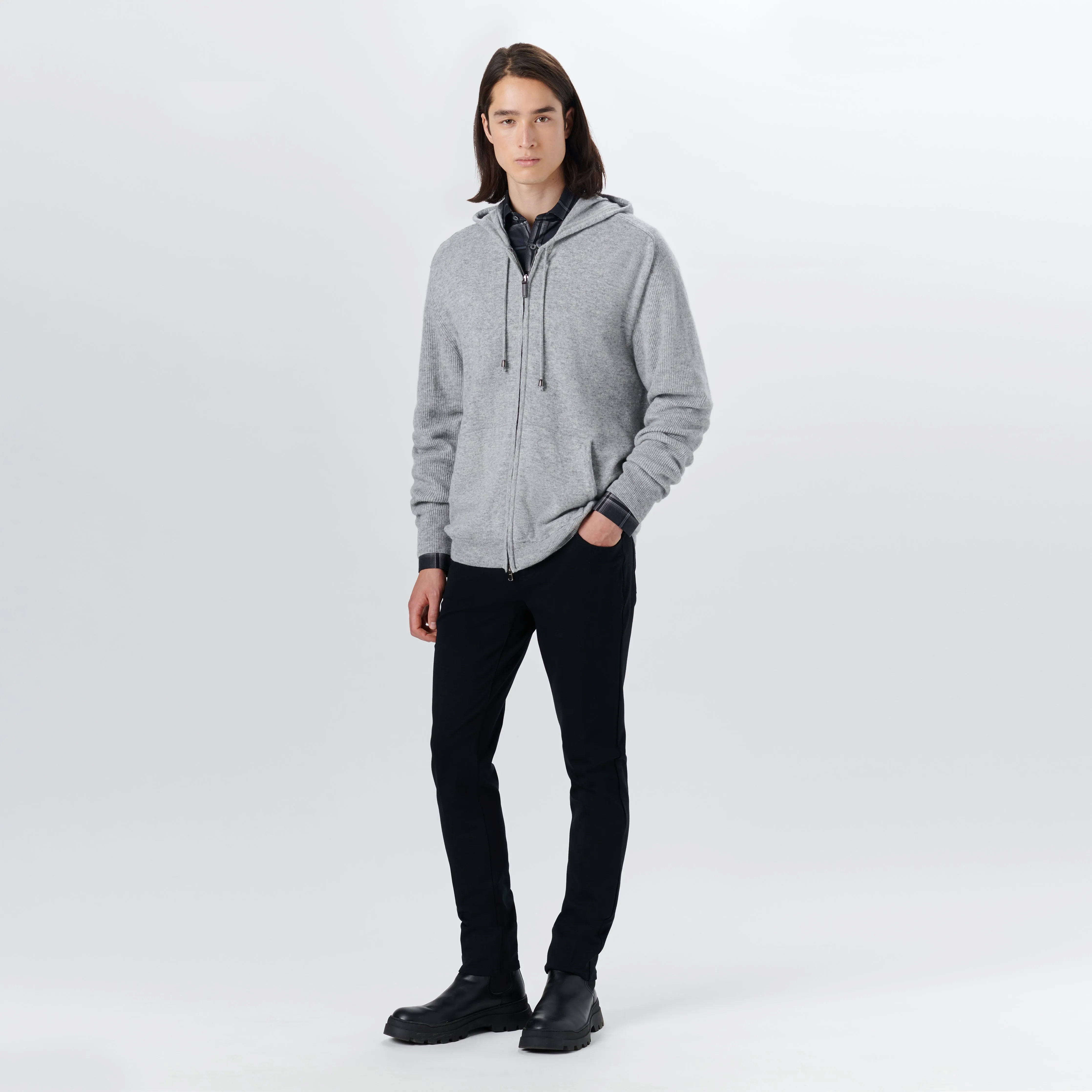 Full Zip Sweater With Hood