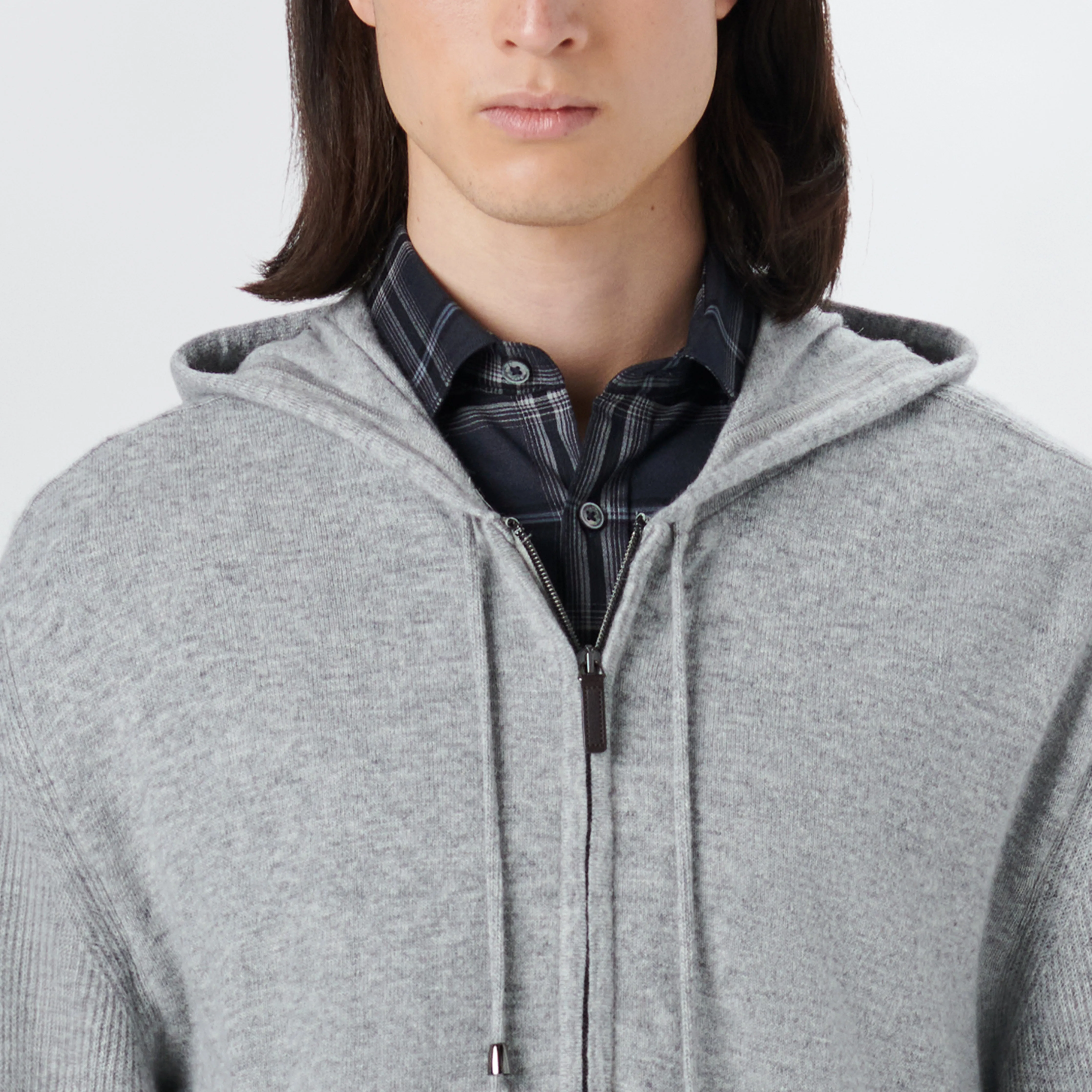 Full Zip Sweater With Hood