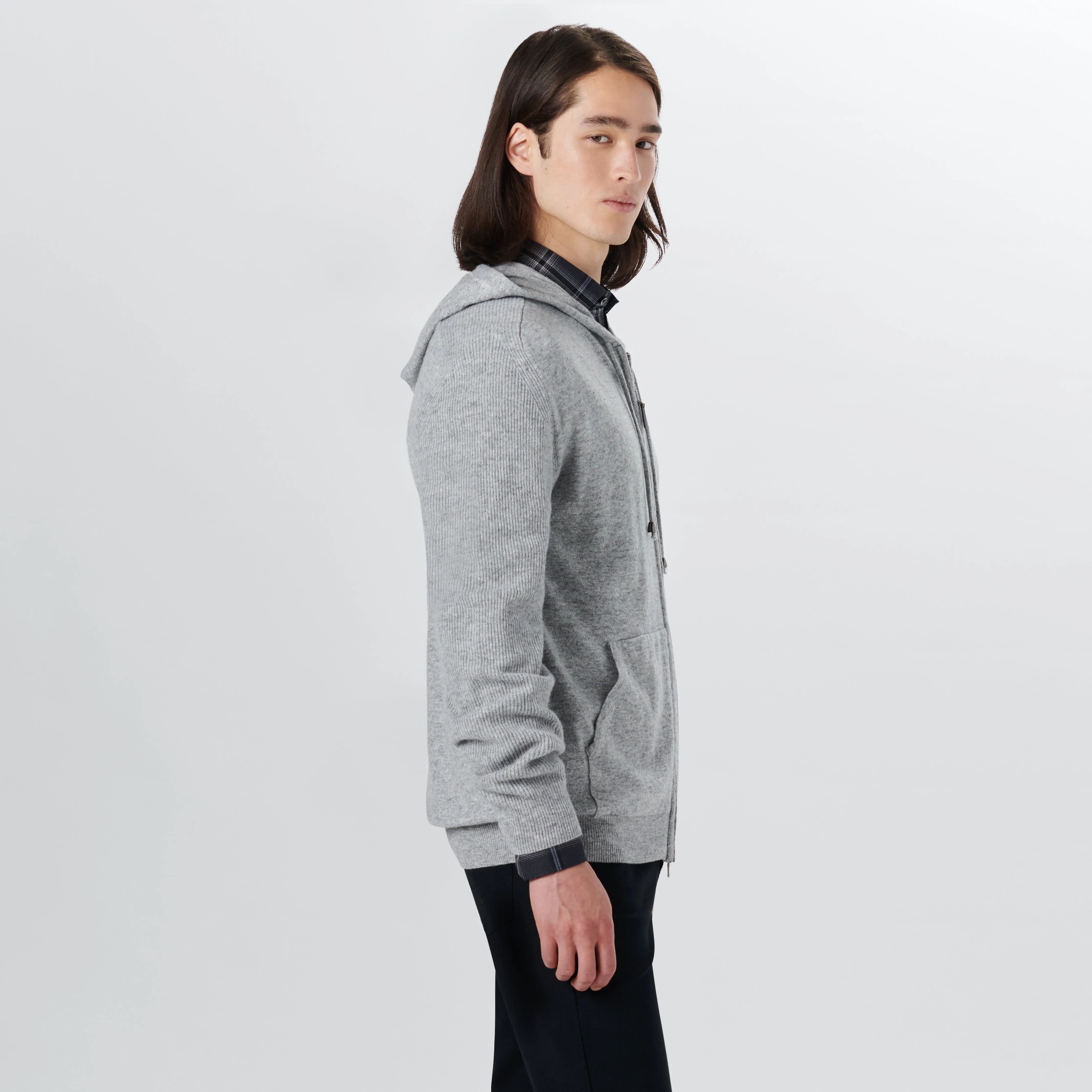 Full Zip Sweater With Hood