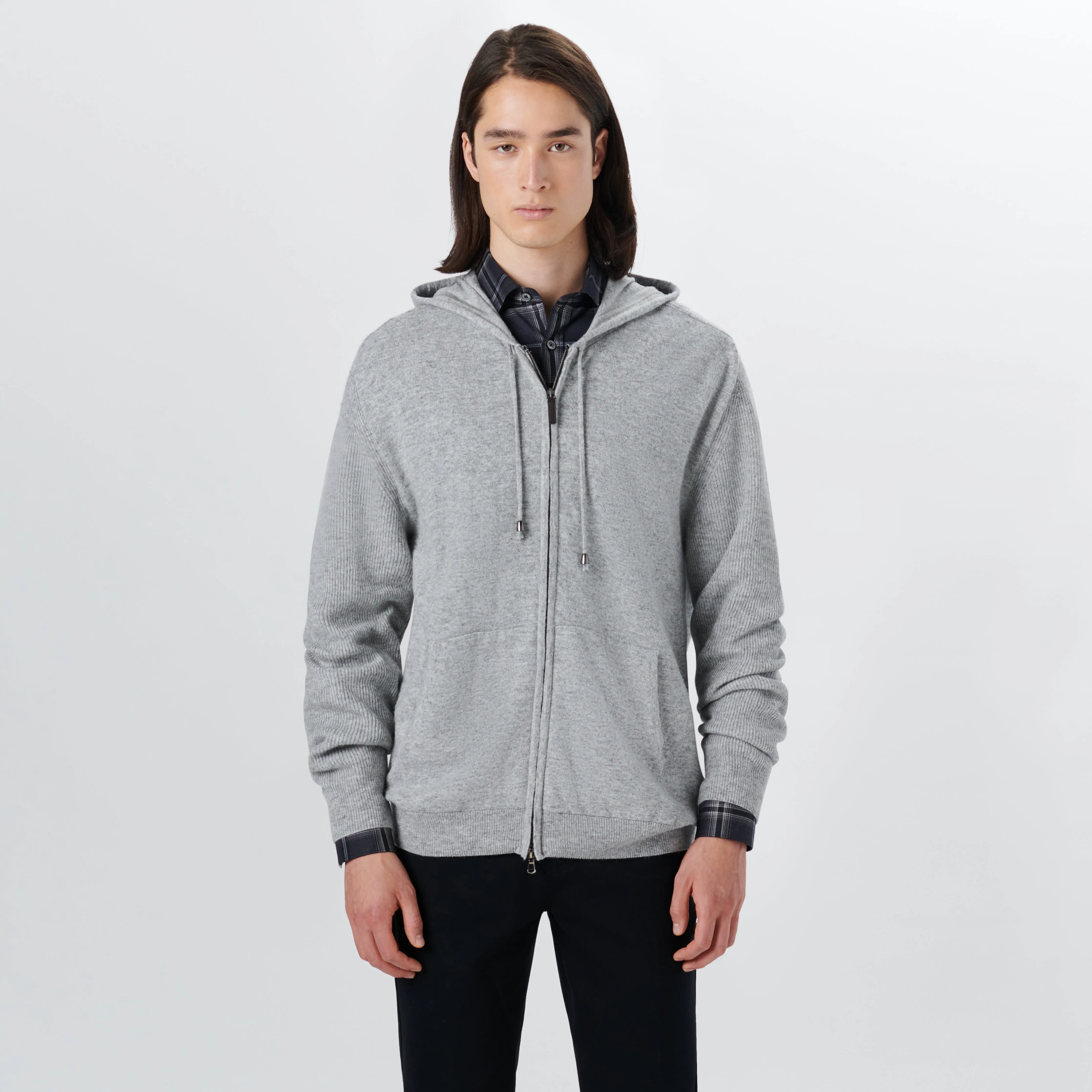Full Zip Sweater With Hood