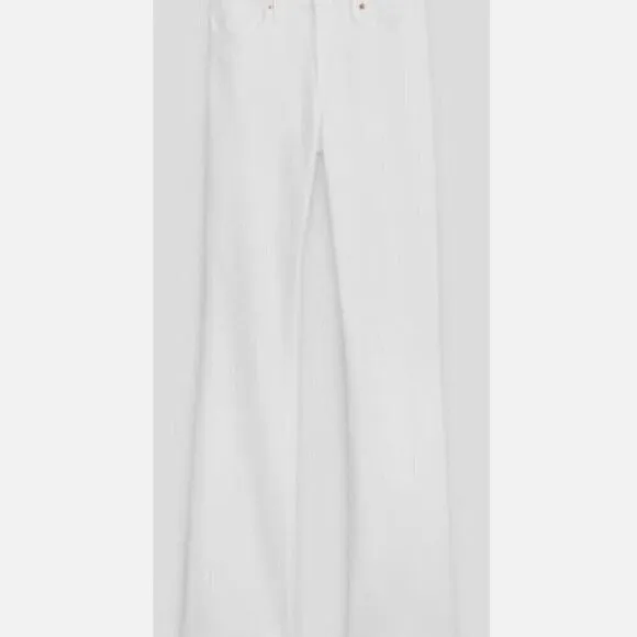 GAP Mid Rise Y2k Baby Boot Jeans Size 33/16 SHORT Optic White RETAIL $80