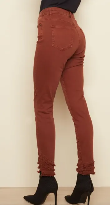 Ginger Ripped Hem Jean