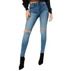 Good American Good Legs Distressed Ankle Skinny Jeans in Blue785 size 2/26