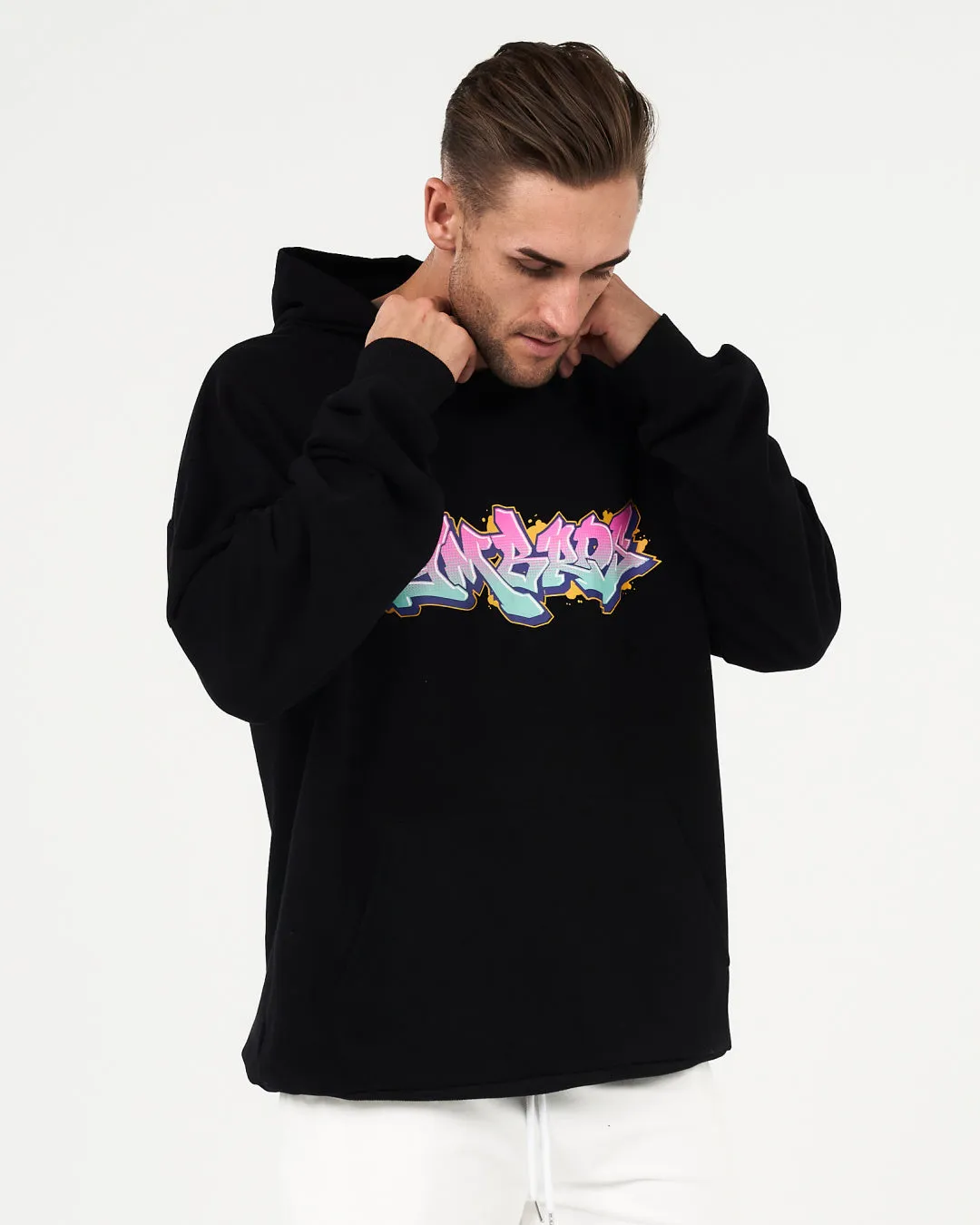 Graffiti Logo GYMBROs NFT Hood (Black)
