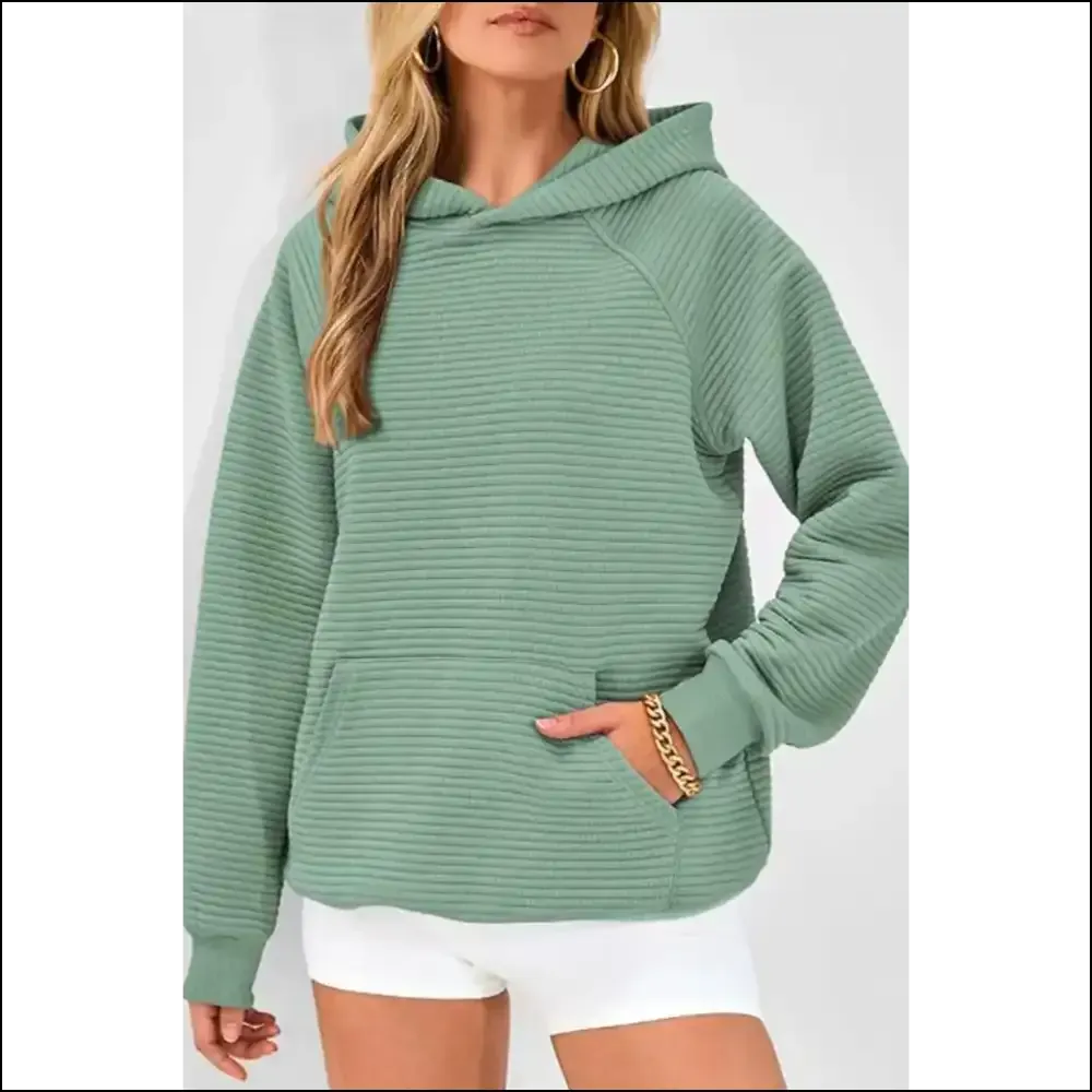 Grass Green Kangaroo Pocket Hoodie: so Comfy, It's Almost Legal 🍀