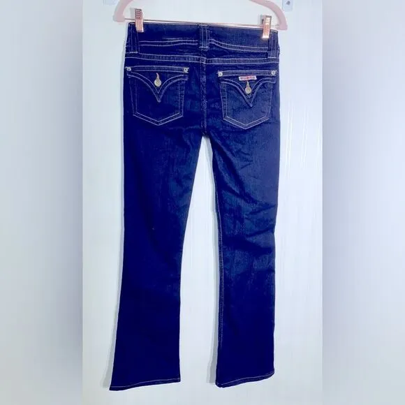 Hudson Dark Washed Signature Bootcut Jeans Sz 27