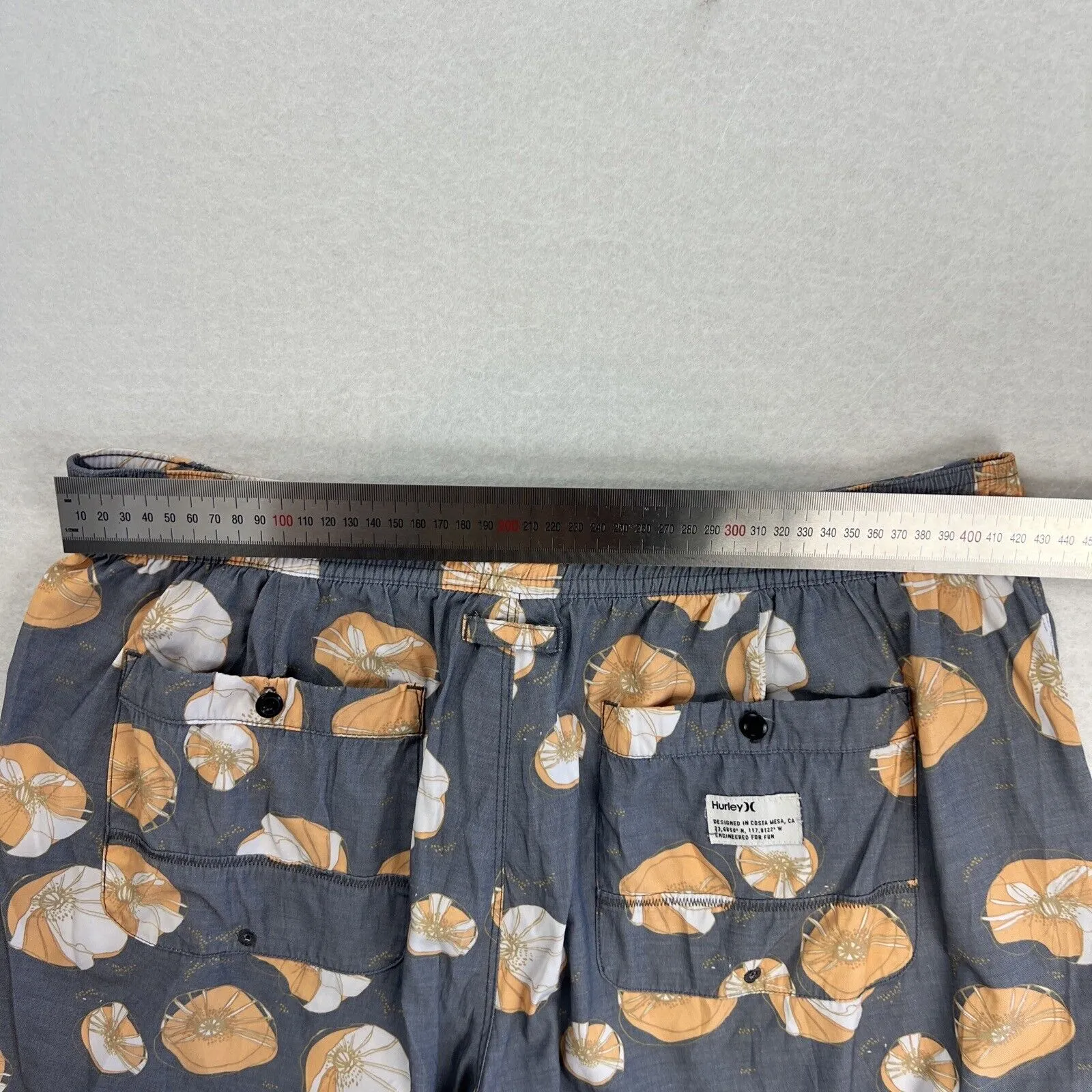Hurley Mens Above Knee Board Shorts Boardies Swim Shorts Size 32
