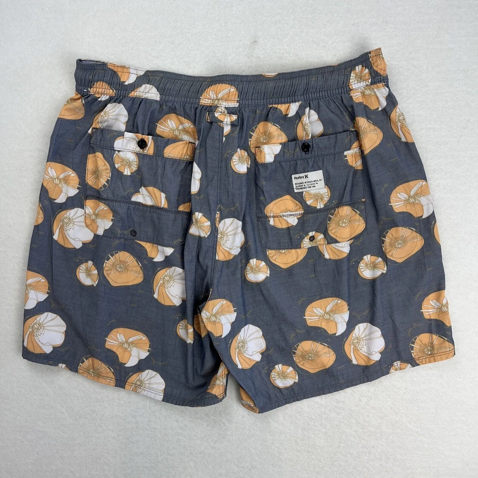 Hurley Mens Above Knee Board Shorts Boardies Swim Shorts Size 32
