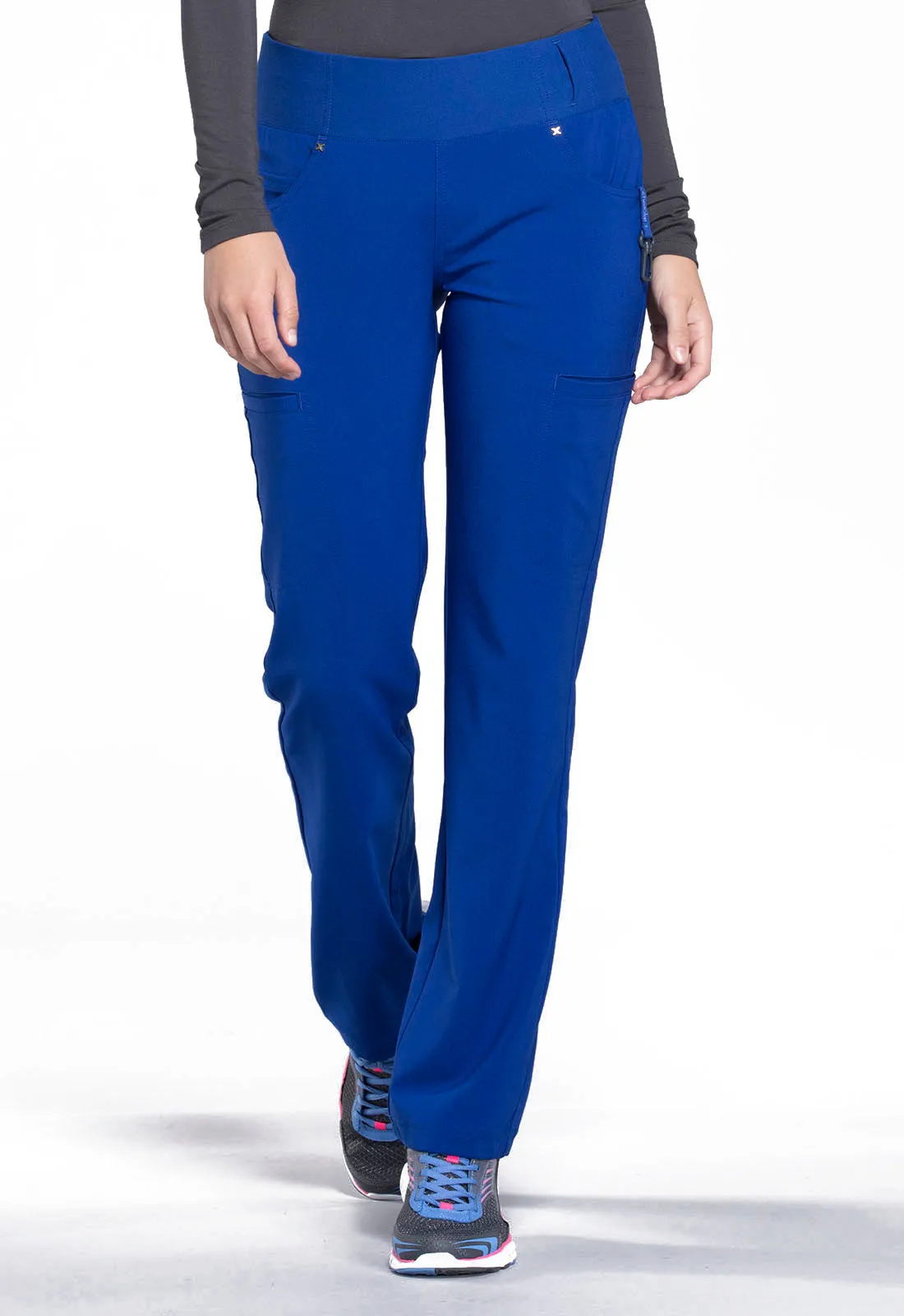 iFlex CK002 Mid Rise Straight Leg Pull-on Pants Galaxy Blue