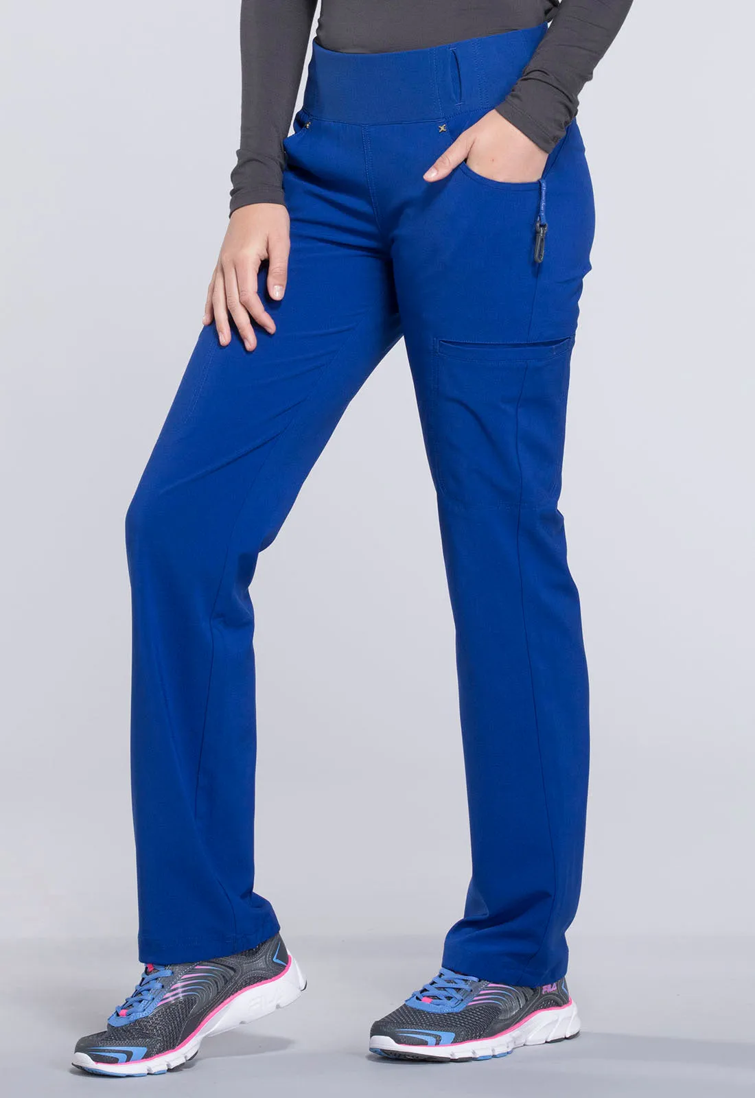 iFlex CK002 Mid Rise Straight Leg Pull-on Pants Galaxy Blue