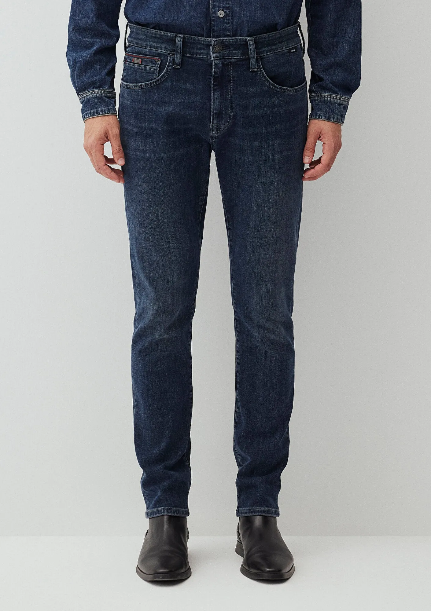 Jake Faded Indigo Mavi Black Jean Pants