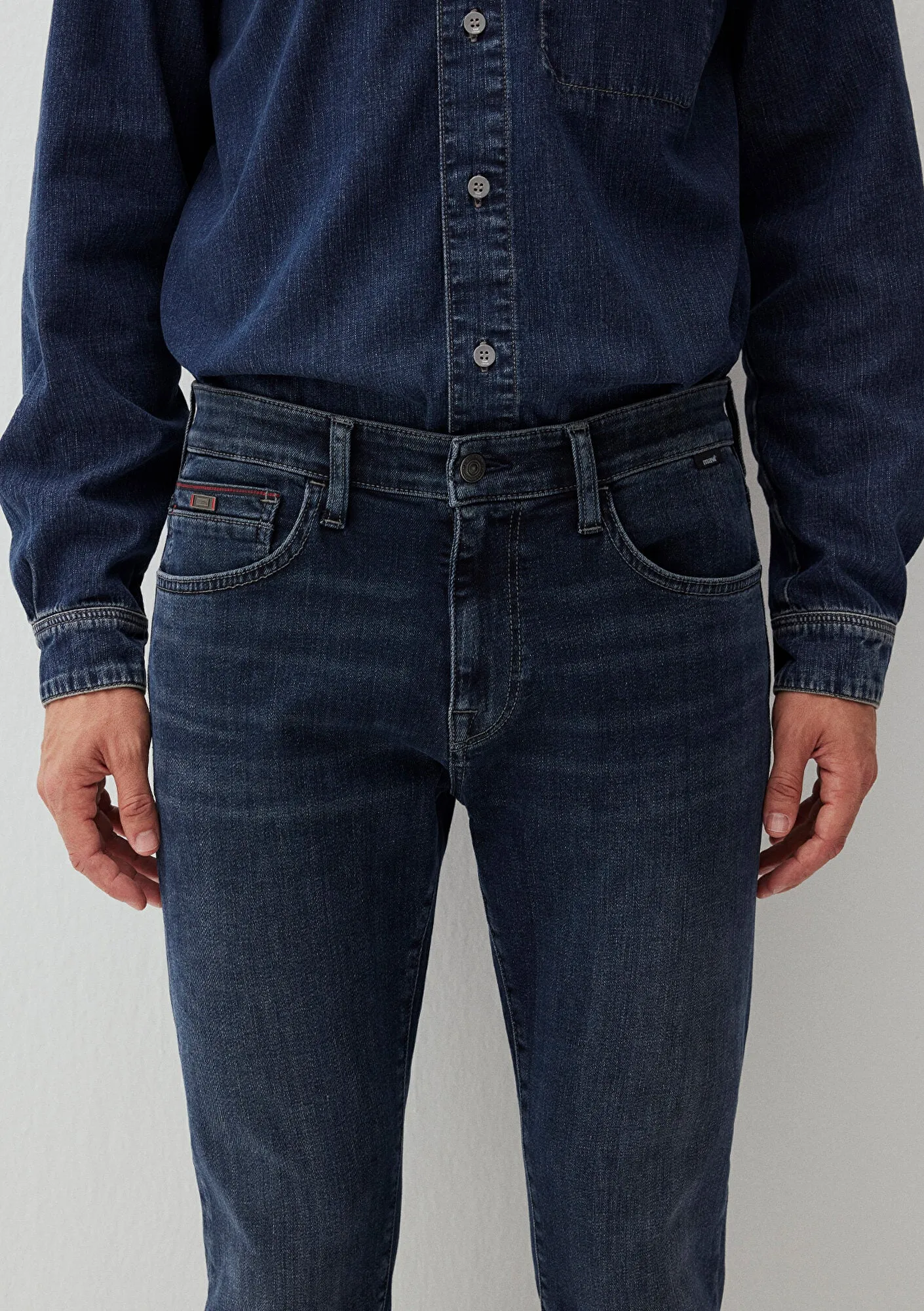 Jake Faded Indigo Mavi Black Jean Pants