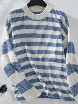 Jaxson Chenille Pullover Sweater - Blue