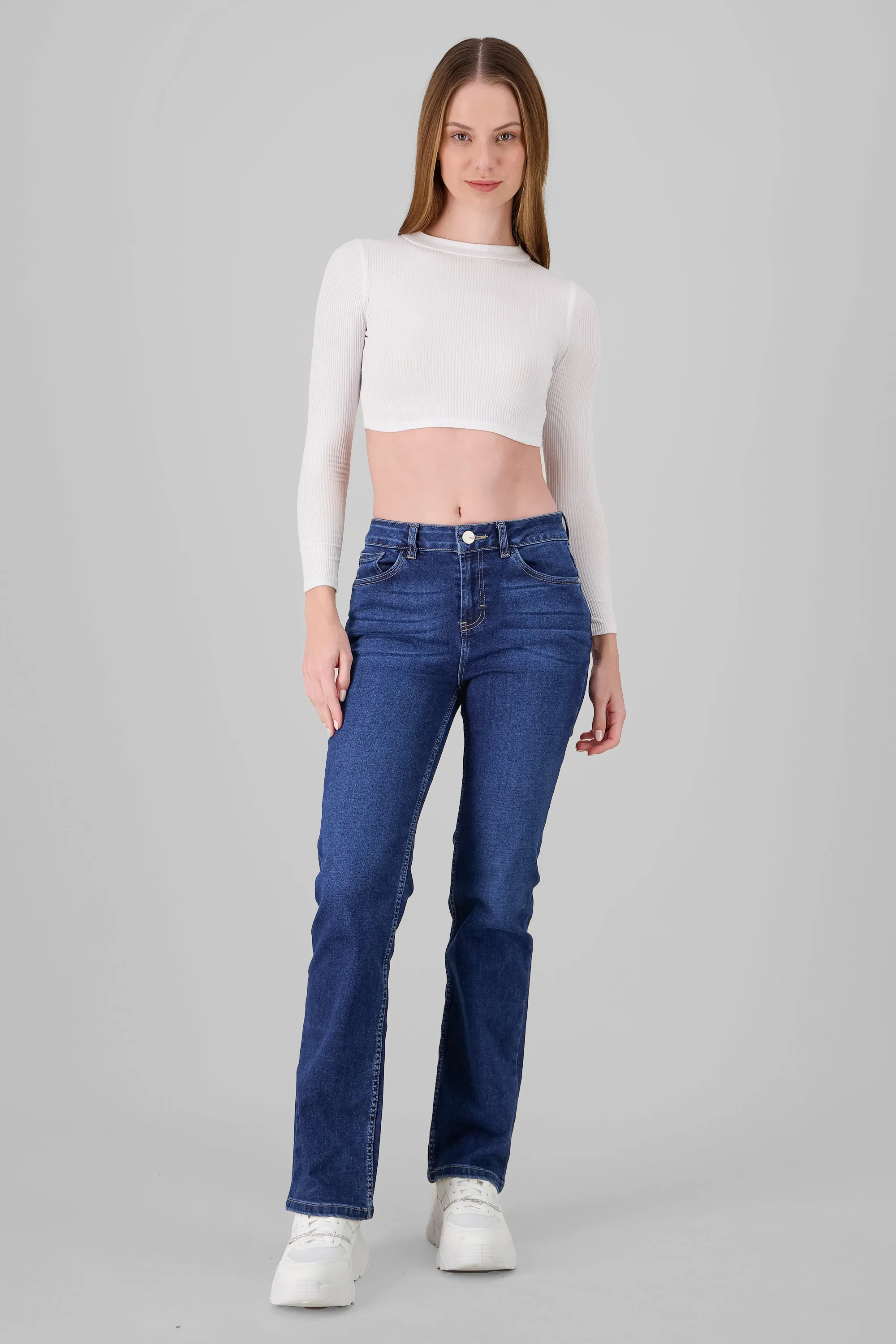 Jeans bootcut slit