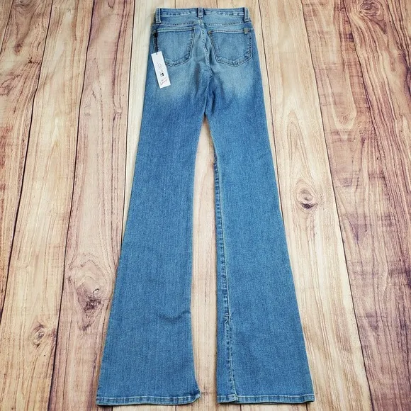 Joe's Jeans Womans 23 Blue Hi Honey Lovelight Destruct Curvy Boot Cut