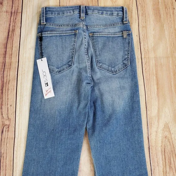 Joe's Jeans Womans 23 Blue Hi Honey Lovelight Destruct Curvy Boot Cut