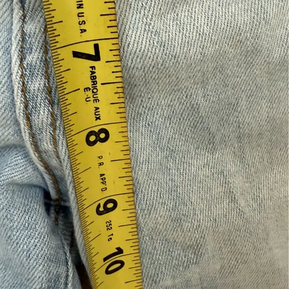 Judy Blue 8/29 Bootcut Jeans Light Wash Mid Rise Slit Hem Stretch Denim