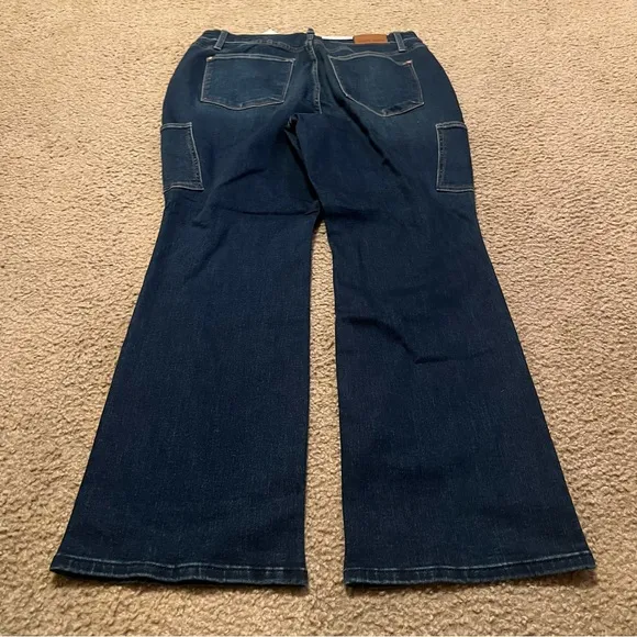 Judy Blue Ryker High Rise Cargo Bootcut Jeans Size 18W NWT