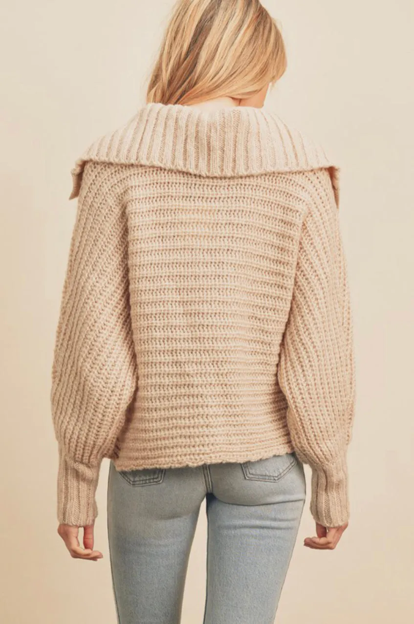 K58 CHUNKY COLLAR SWEATER