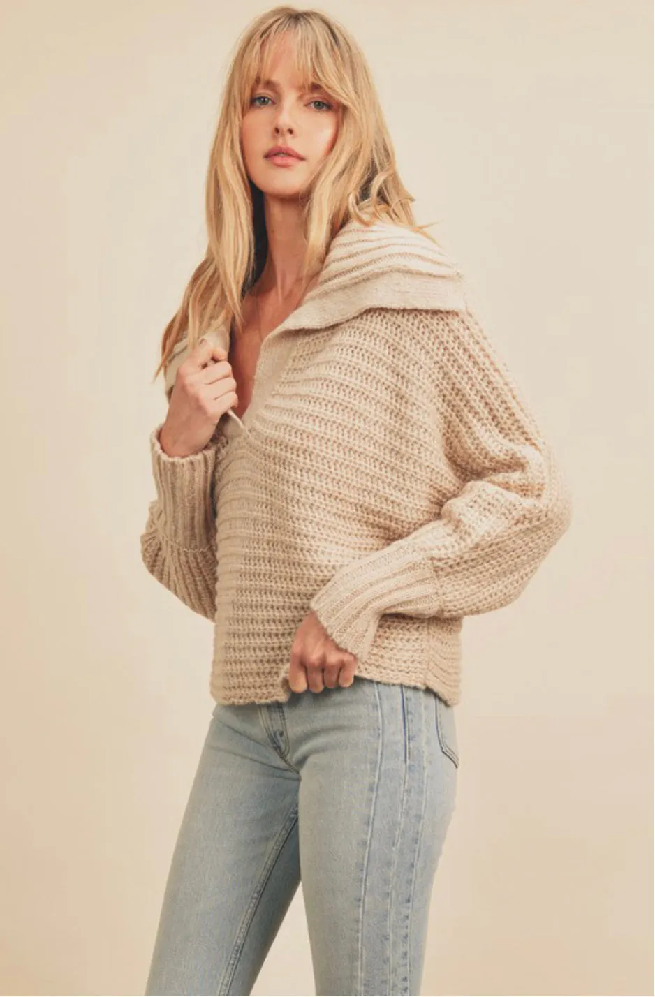 K58 CHUNKY COLLAR SWEATER