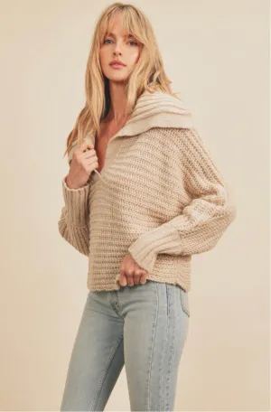 K58 CHUNKY COLLAR SWEATER