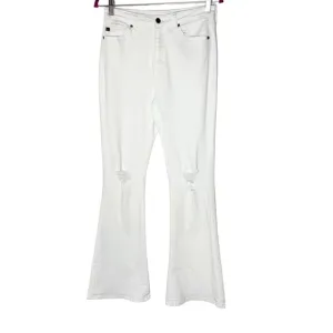 KanCan Crystal High Rise Bootcut Jeans White 27 Petite