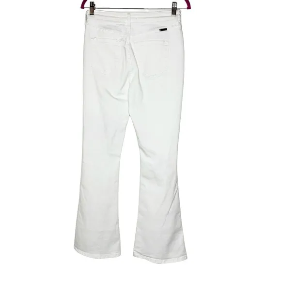 KanCan Crystal High Rise Bootcut Jeans White 27 Petite