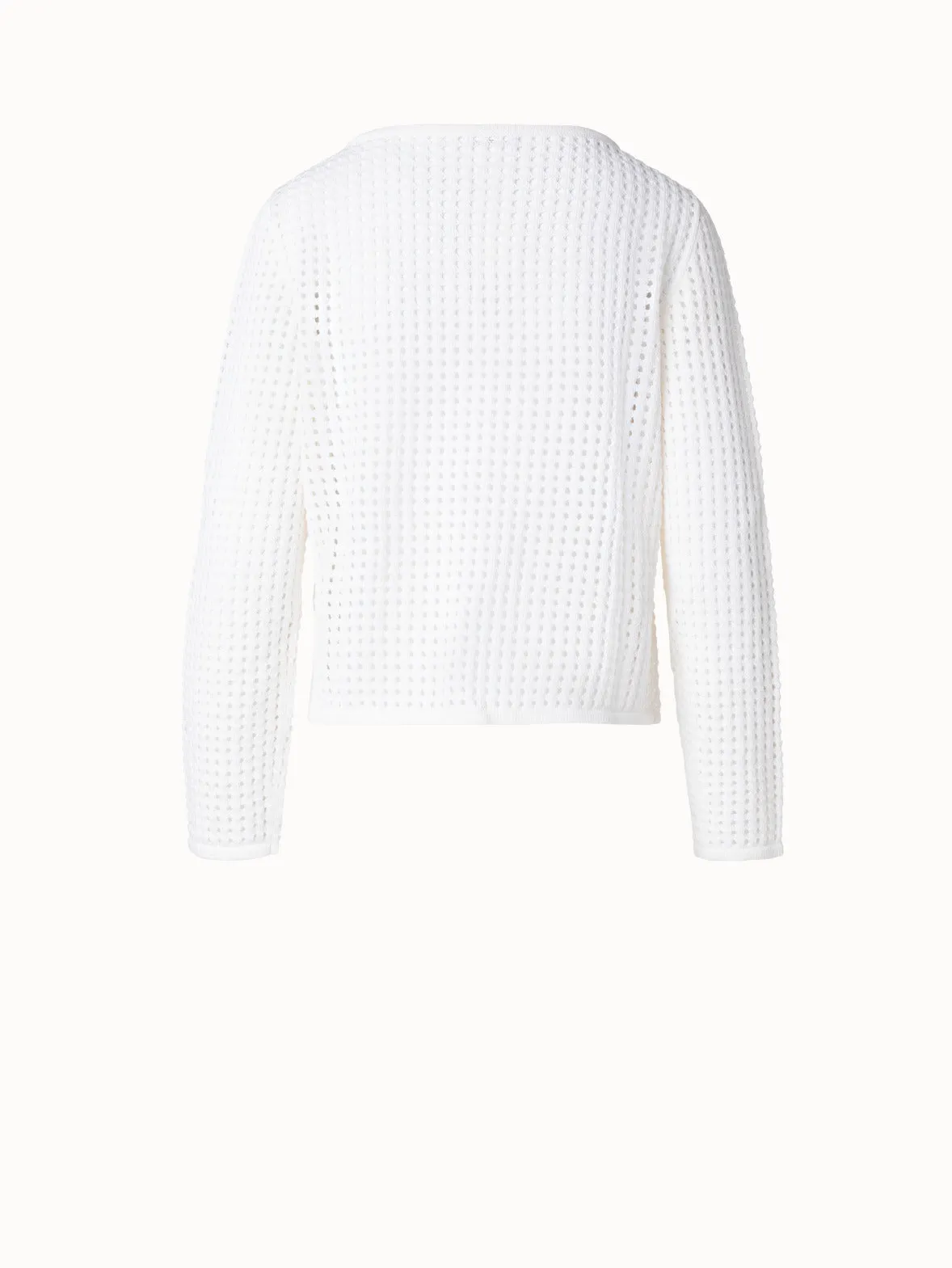 Knit Sweater in Chunky Cotton Mesh
