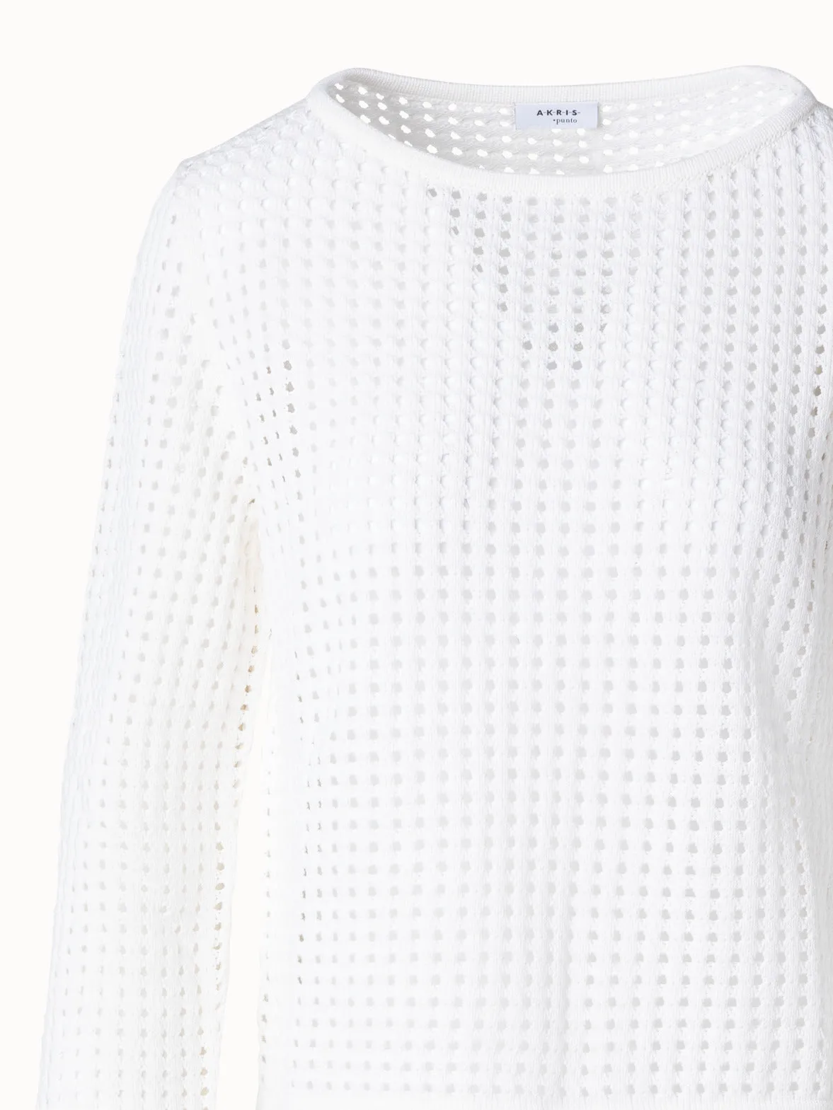 Knit Sweater in Chunky Cotton Mesh