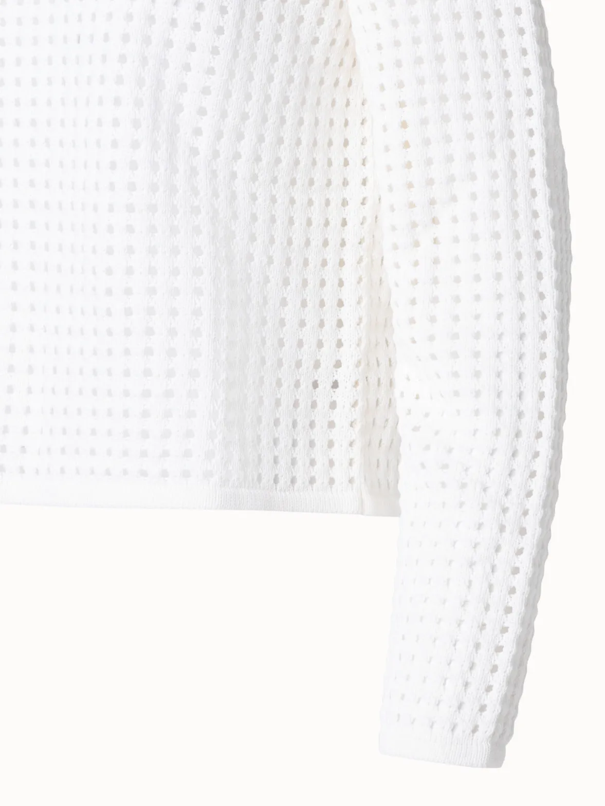 Knit Sweater in Chunky Cotton Mesh