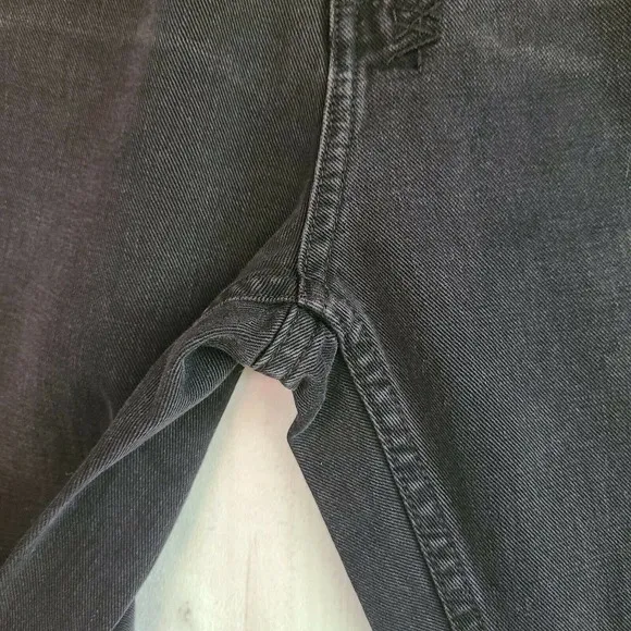Ksubi Antom High Rise Crop Raw Hem Black Jeans Size 29‎