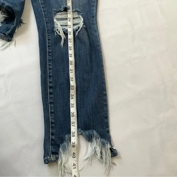 L’Agence High Rise Ripped Jeans Size 32