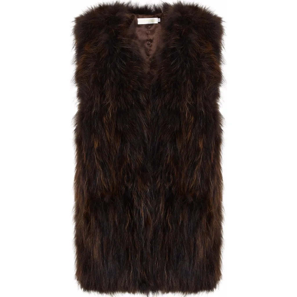 Layers Paris fox fur gilet Size M