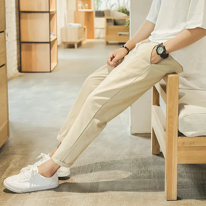Lightweight comfort cotton trousers for men - comfortable and stylish