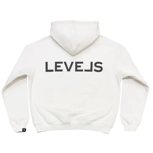 LUXE LEVELS OVERSIZED HOODIE | WHITE
