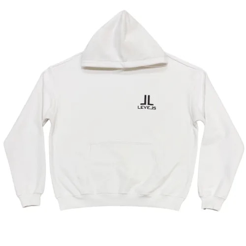 LUXE LEVELS OVERSIZED HOODIE | WHITE